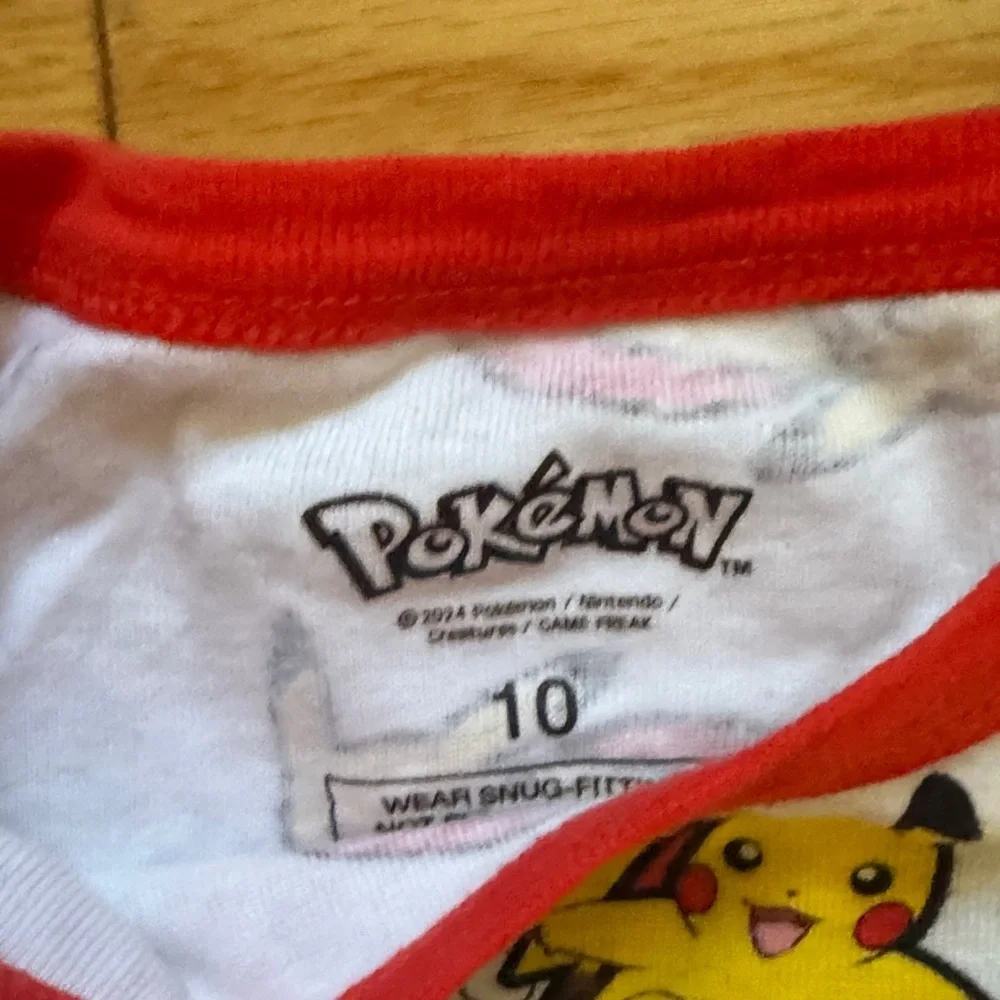 Kids Pokémon One Piece Pajama Set - Red and Yellow